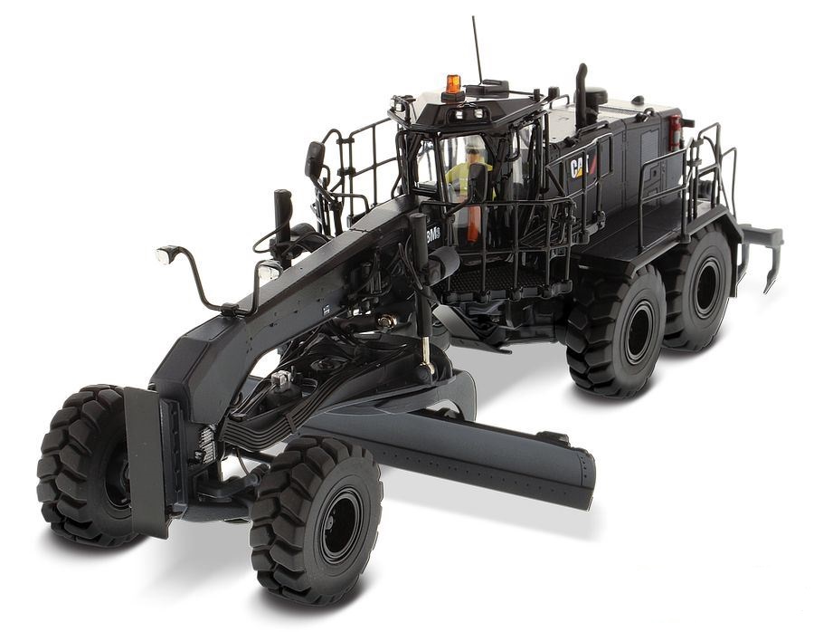 Cat 18M3 Motor Grader Black Finish - 1:50